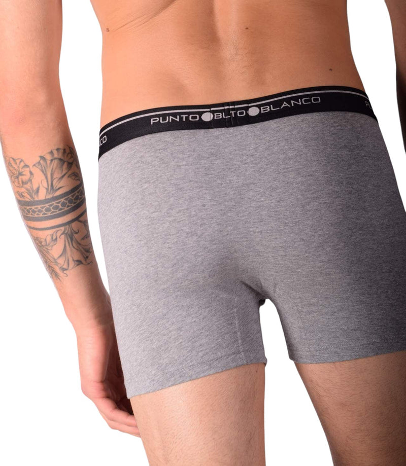 Small Punto Blanco Basics Short Boxer Grey 53438 Pu124