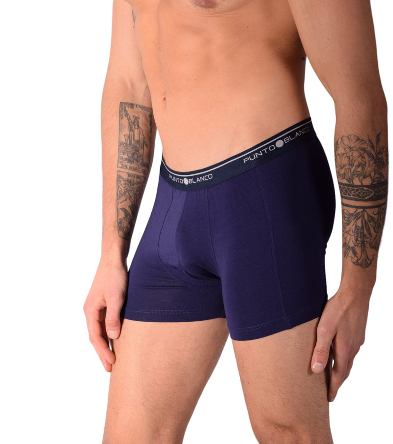 SMALL Punto Blanco Basics Short Boxer Navy 53438 Pu5