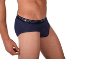 Small Punto Blanco Brief Basix Briefs Sustainable Cotton Navy 53489 P161