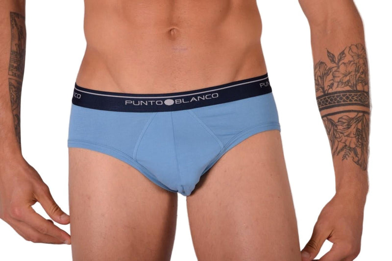 Small Punto Blanco Brief Basix Briefs Sustainable Cotton Pale Blue 53489 P182