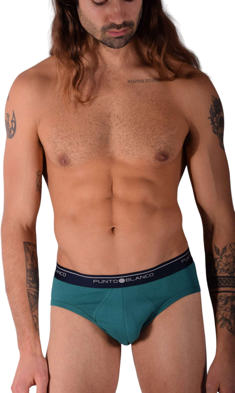 Small Punto Blanco Briefs Basix Green 53489-10 P19