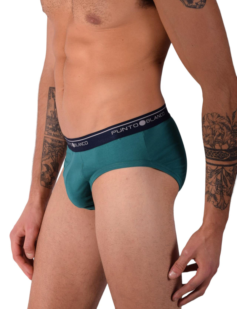 Small Punto Blanco Briefs Basix Green 53489 - 10 P194