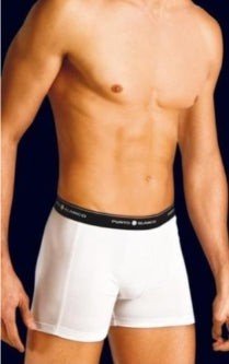 Small PUNTO BLANCO Cotton Stretch Boxer Basix White 53129 TAB 21