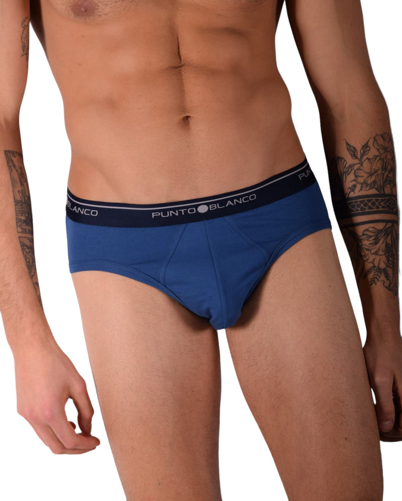 Small Punto Blanco Small Briefs Basix 53489 - 10 Blue P107