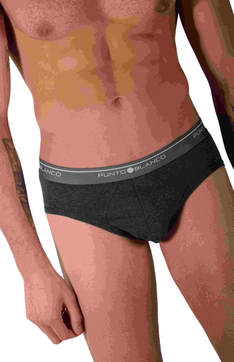 Small Punto Blanco Small Briefs Basix 53489 - 10 Grey P126