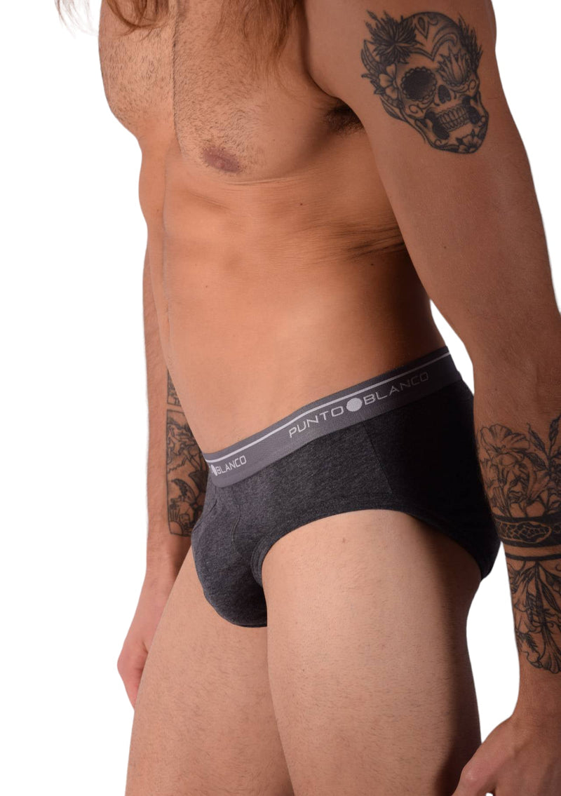Small Punto Blanco Small Briefs Basix 53489 - 10 Grey P125