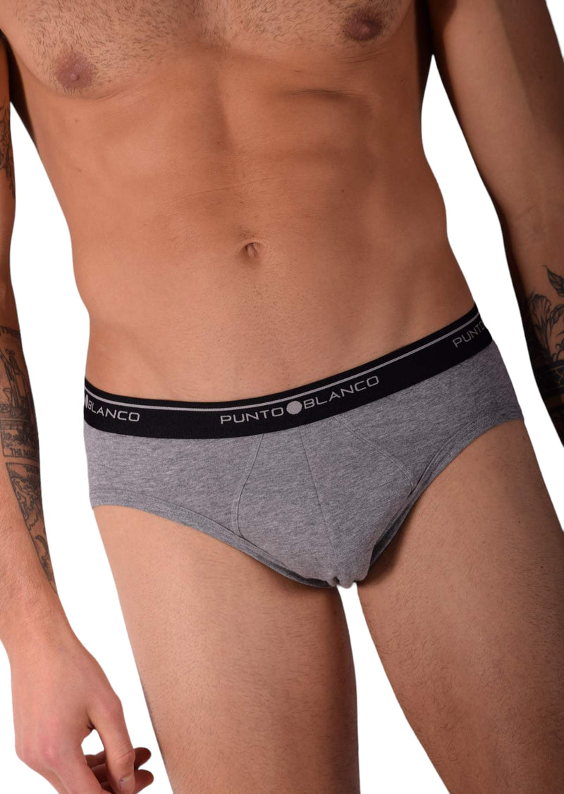 Small Punto Blanco Small Briefs Basix 53489 - 10 Light Grey P146