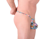 Small SMU Coffee Swim and Tanning O - Ring Thong 100648 MX94