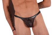 Small SMU Detachable Thong Underwear Sheer Black 33450 MX111