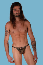 Small SMU Mens Underwear Flashy Thong 33387 MX112