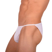 Small SMU Swim Brief Detacheable White 33801 mx173