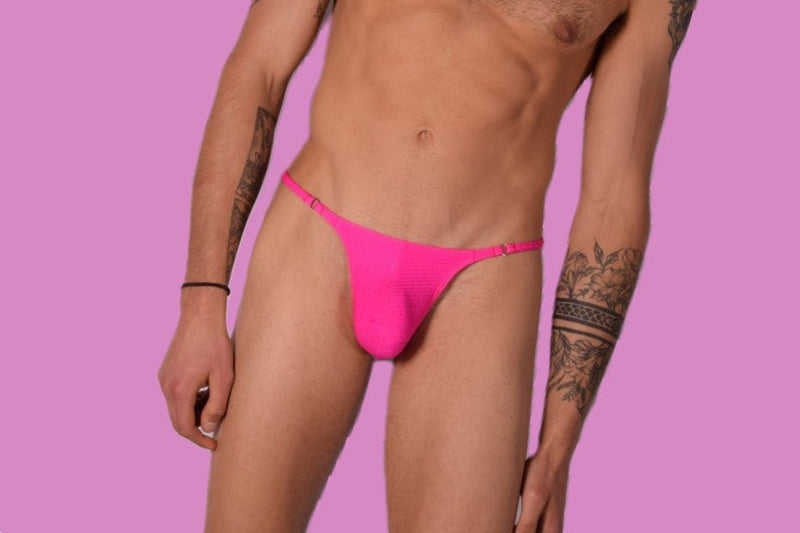 Small SMU Thong Super Sexy O - Ring Pink 34144 SX052