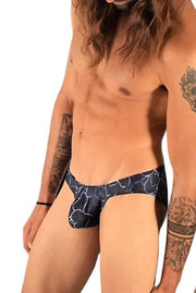 SMU Artistic Mini Briefs Speedo Cut In Navy P01503 H181