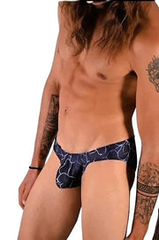 SMU Artistic Mini Briefs Speedo Cut In Navy P01503 H185