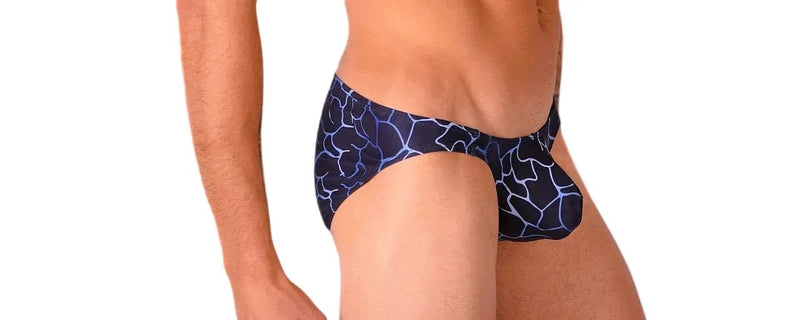 SMU Artistic Mini Briefs Speedo Cut In Navy P01503 H186