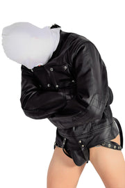 SMU Aviator Straight jacket Triple A Selected Leather black