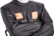 SMU Aviator Straight jacket Triple A Selected Leather black