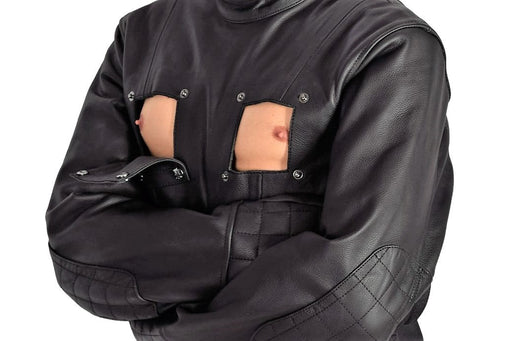 SMU Aviator Straight jacket Triple A Selected Leather black