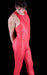 SMU Bodysuit One-Piece WetLook OFull Body With Front Zipper Singlet Red 232561