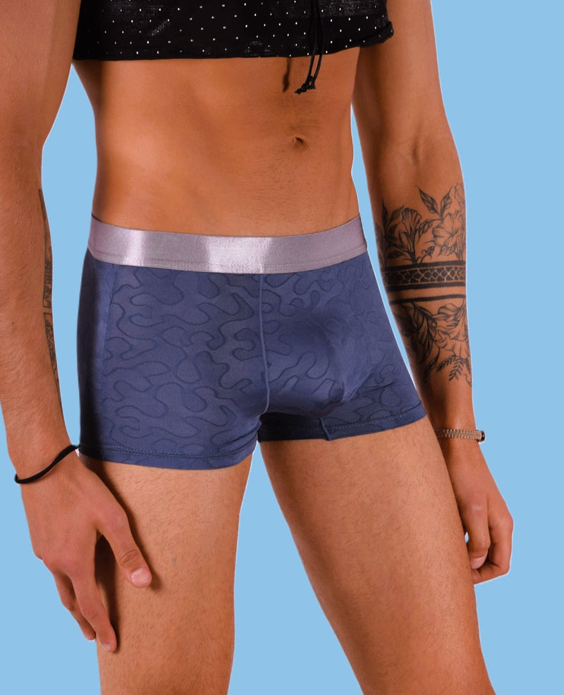 SMU Boxer Sheer Skin Molding Hipster Navy 100715 H634