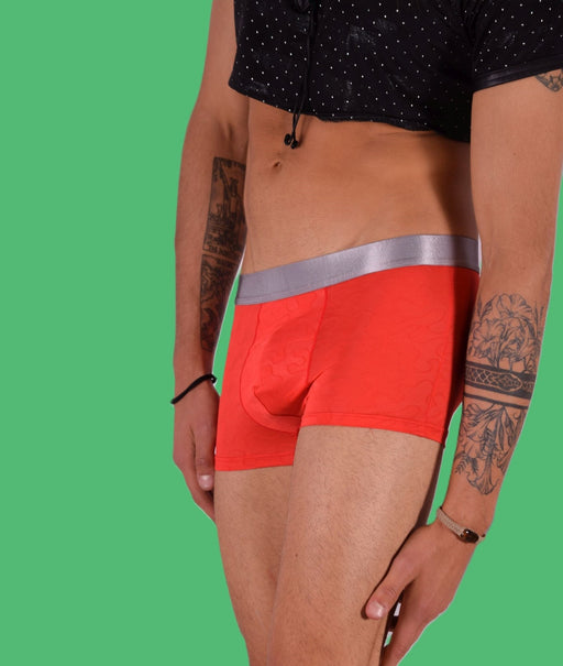 SMU Boxer Sheer Skin Molding Hipster Red 100715 H622