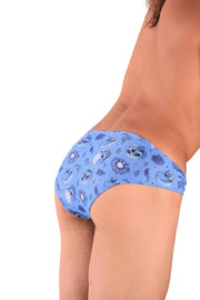 SMU Briefs Printed Skulls Mini - Brief in Blue P01003 H165