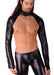 SMU Crop top Leather Look Spandex  11760 SX11