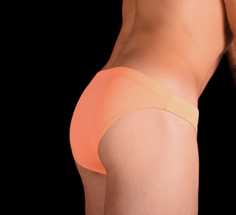 SMU Detachable Swim-Brief  Snug Pouch Swimwear Orange MX7