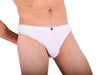 SMU Detachable Swim-Brief  Snug Pouch Swimwear White MX7