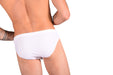 SMU Detachable Swim-Brief  Snug Pouch Swimwear White MX7