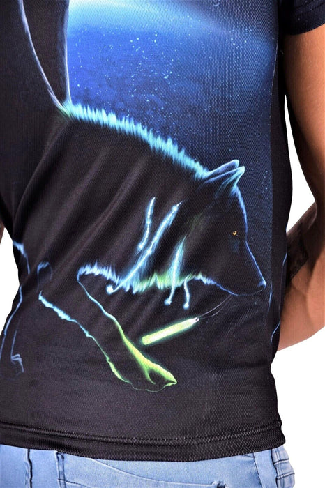 SMU Fashion T-Shirt 'Return From Darkness' Bold Electric Wolf Shirts A