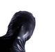 SMU fashion WETLOOK Hooded Body suit singlet Shiny Black 23252 10