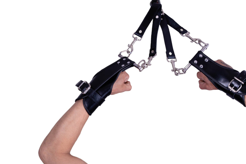 SMU Heavy Duty Leather Suspended Wrist Cuffs 25