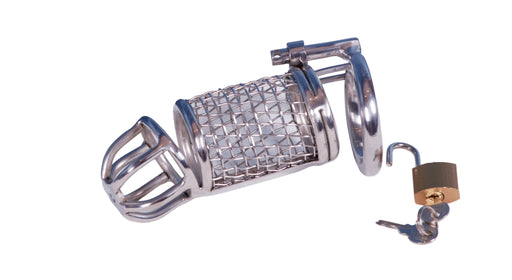 SMU High grade Shiny Stainless Men Chastity Gear 11736 T1