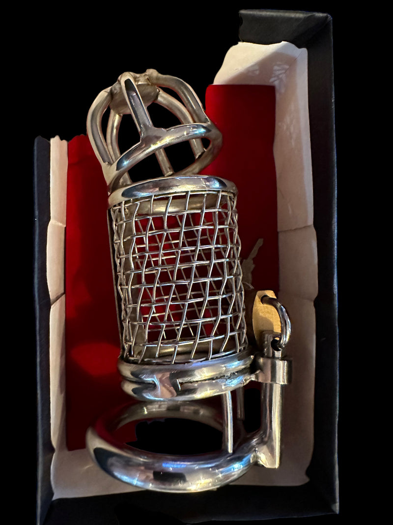 SMU High grade Shiny Stainless Men Chastity Gear 11736 T1