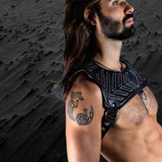 SMU Leather Roman Leather top black Adjust S to L