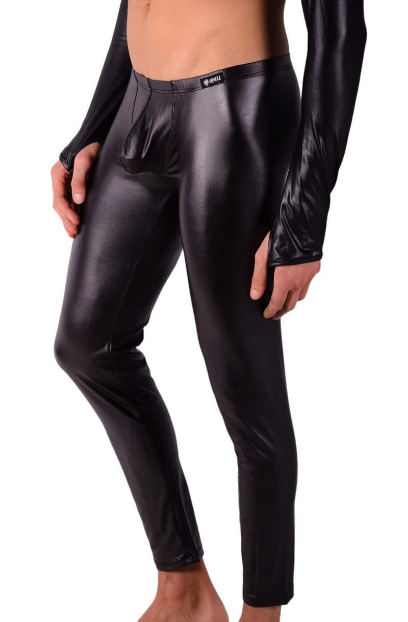 SMU Legging Leather - Look Spandex Pants Black 11757 SX118