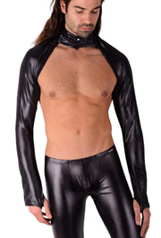 SMU Legging Leather - Look Spandex Pants Black 11757 SX113