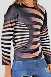 SMU Limited Long Sleeves Shirt 3D Effect Black - Copper 32441 B2