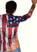 SMU Long Sleeves Shirt American Flag Patriotic 32455 B