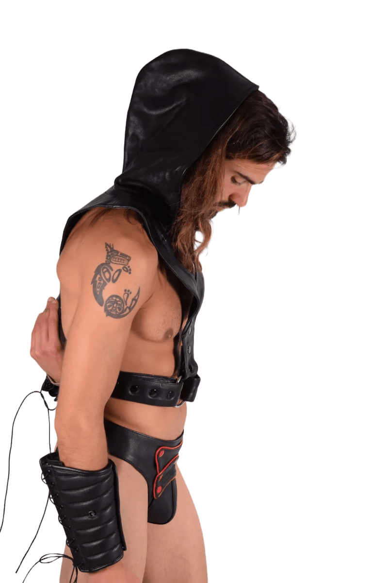 SMU Marcus Black Top Hooded Harness Adjust Small to XL 19735 MX107