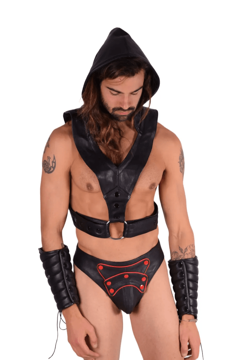 SMU Marcus Black Top Hooded Harness Adjust Small to XL 19735 MX105