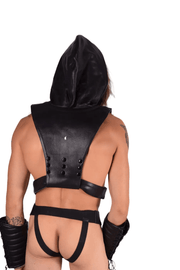 SMU Marcus Black Top Hooded Harness Adjust Small to XL 19735 MX108