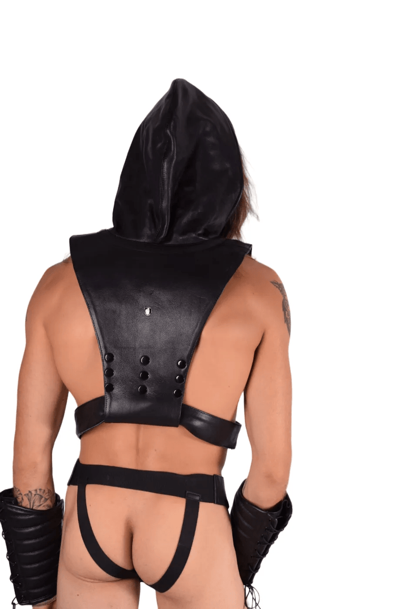 SMU Marcus Black Top Hooded Harness Adjust Small to XL 19735 MX108