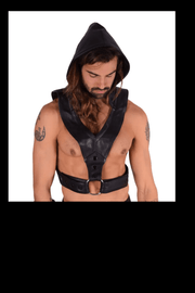 SMU Marcus Black Top Hooded Harness Adjust Small to XL 19735 MX101