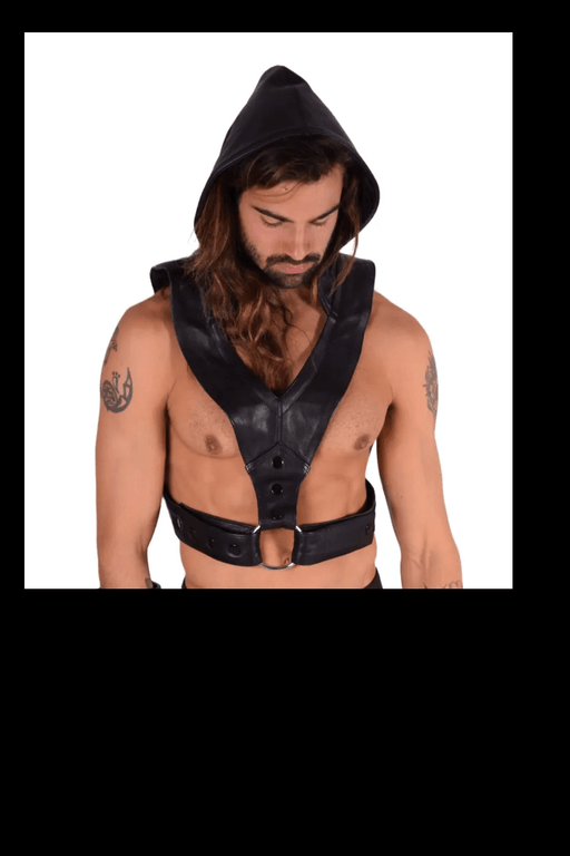 SMU Marcus Black Top Hooded Harness Adjust Small to XL 19735 MX101
