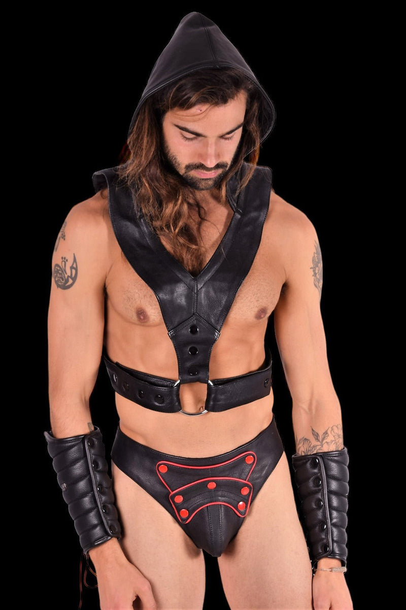 SMU Marcus Black Top Hooded Harness Adjust Small to XL 19735 MX102