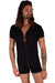 SMU Men Bodysuit Black  S/M Polyamide Cotton 119420 MX3