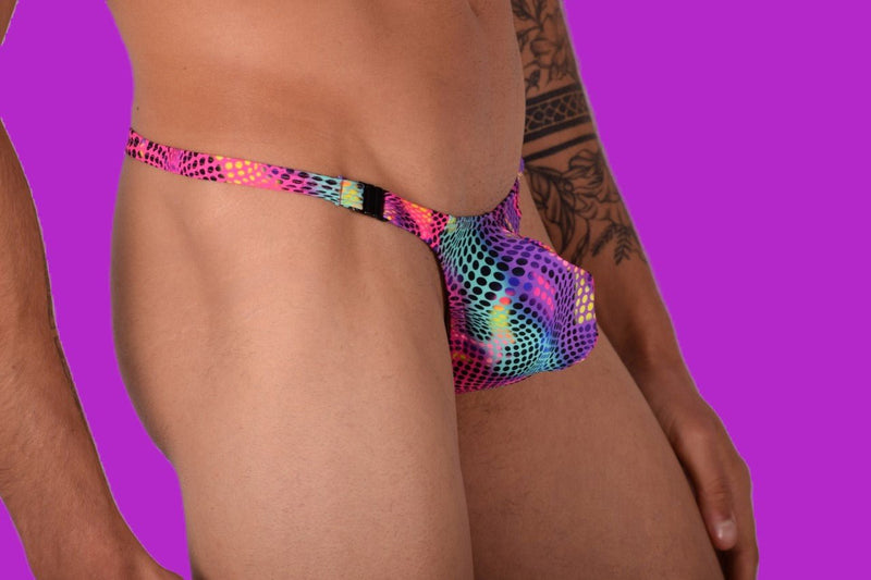 SMU Mens Detachable Color Dots Thong 33435 MX118