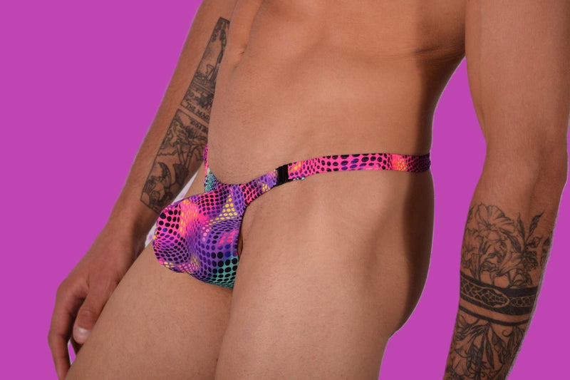 SMU Mens Detachable Color Dots Thong 33435 MX115